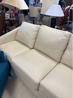 Modern  design sofa with sloped arms and deep-seated comfort. - 80”