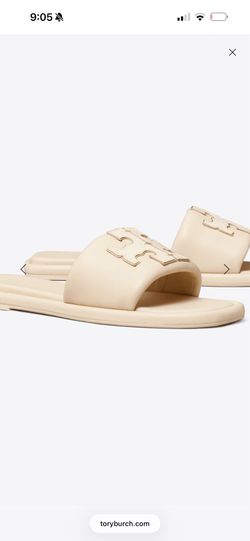 Tory Burch slides dulce de leche