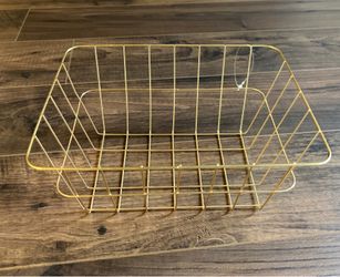 Small Gold Wire Basket