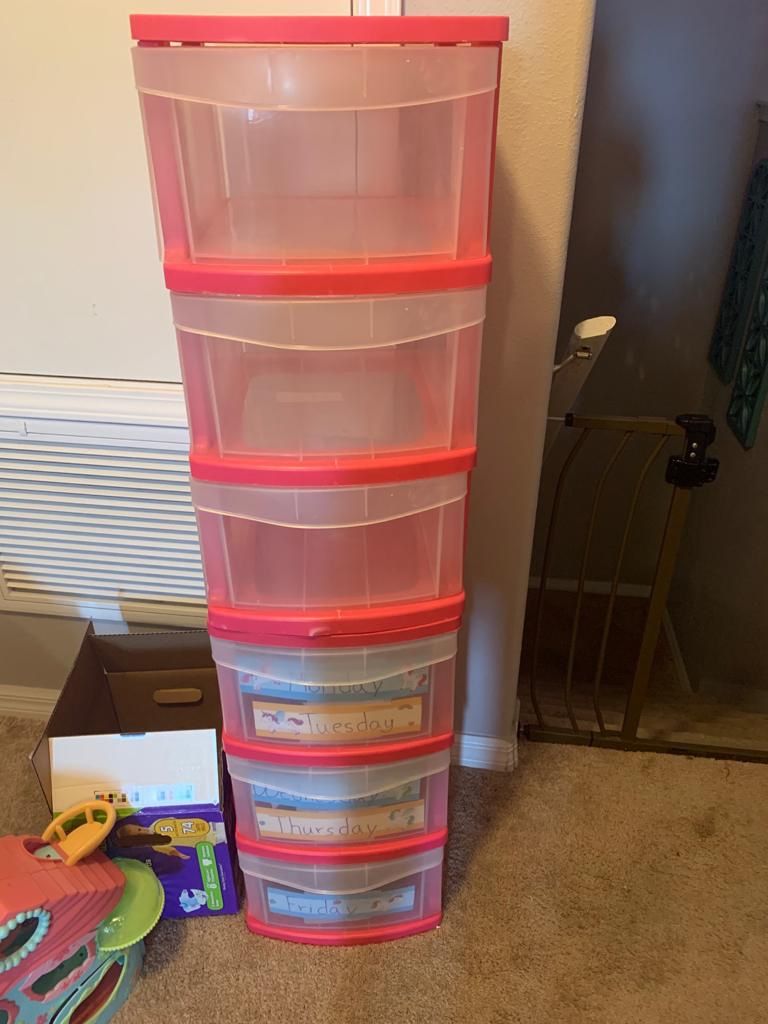 Plastic drawers