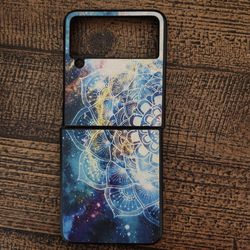 Galaxy Mandala Z Flip 3 Phone Case (Glow In The Dark)
