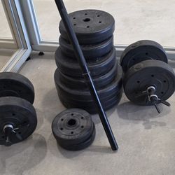 Dumbell Set - Weight Lifting Set 111 Lbs.