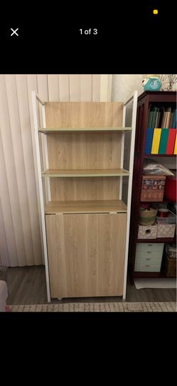 Bookshelf With Pullout Desk