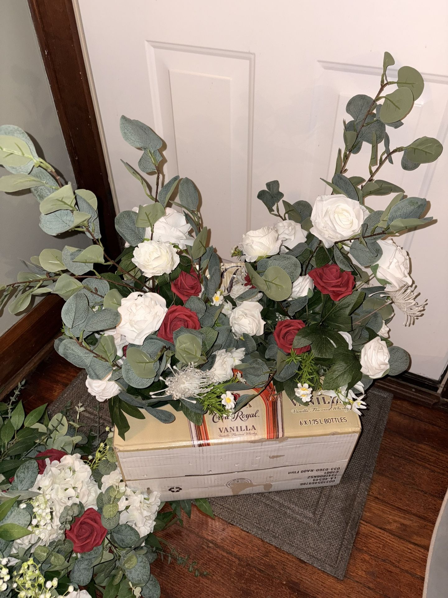 2 Standing Flower Decor 