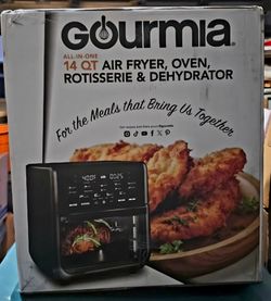 Gourmia 14 Qt Air Fryer Rotisserie Oven Dehydrator