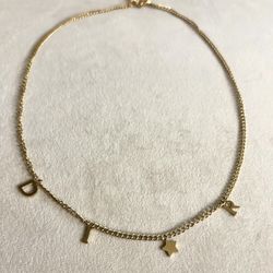 Gold Necklace With Star