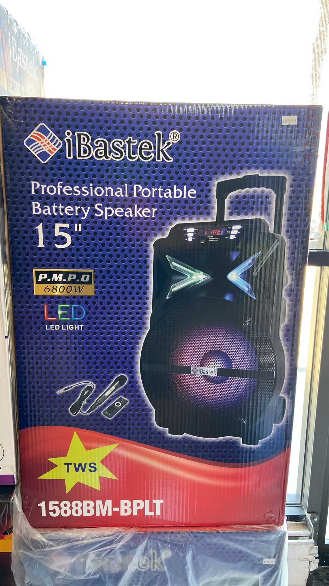 Bluetooth Speaker 15 Inch Rechargeable