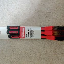 FAST SALE! Hyper Tough Mini Brush Set (3-Piece: Nylon, Steel, Brass) - NEW
