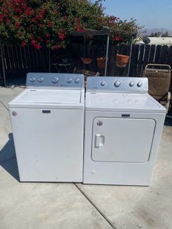 maytag washer and dryer gas heavy duty super capacity good condition delivery and installation available 30 days warranty