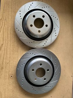 Dodge Challenger 08-23 w/Brembo Calipers - rear drill slot rotors brake pads