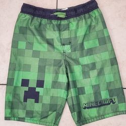 Minecraft Swim Shorts. Size Large 