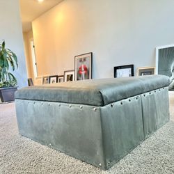 Grey Storage Ottoman