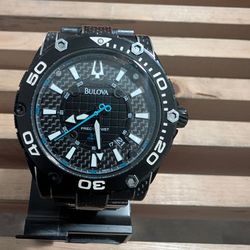 Bulova Precisionist Champlain Men's Watch - Black Carbon Fiber