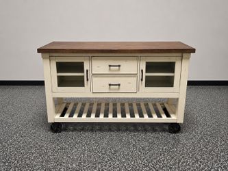 Rolling Kitchen Island / Buffet Cabinet