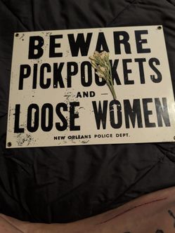 Andy Rooney New Orleans vintage metal sign