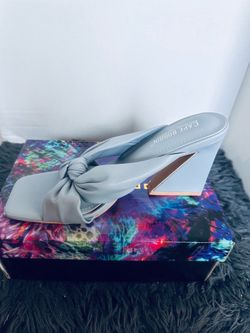 Size 9 Light Blue Chunky Heel