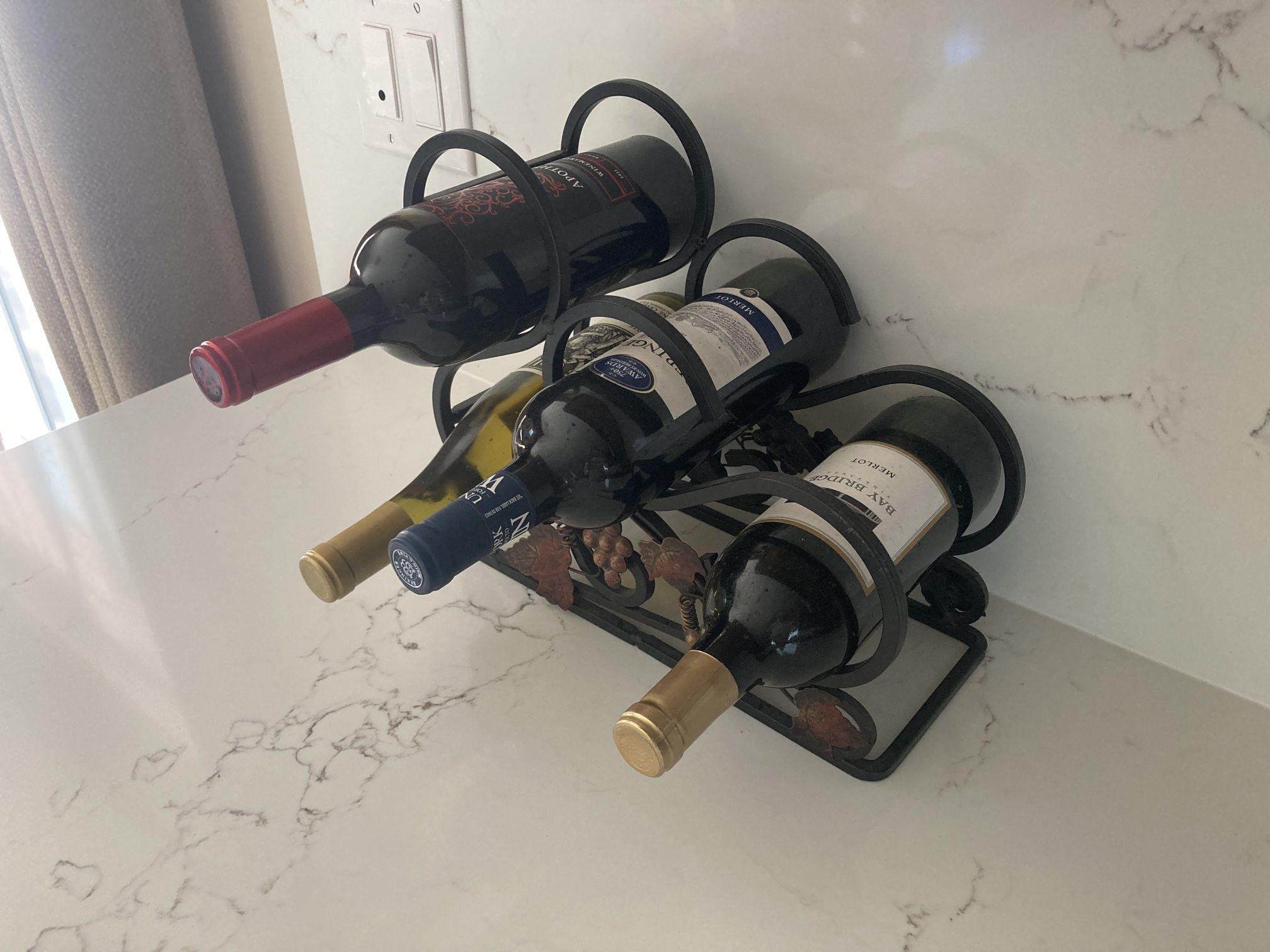 Four Bottle Wine Rack 