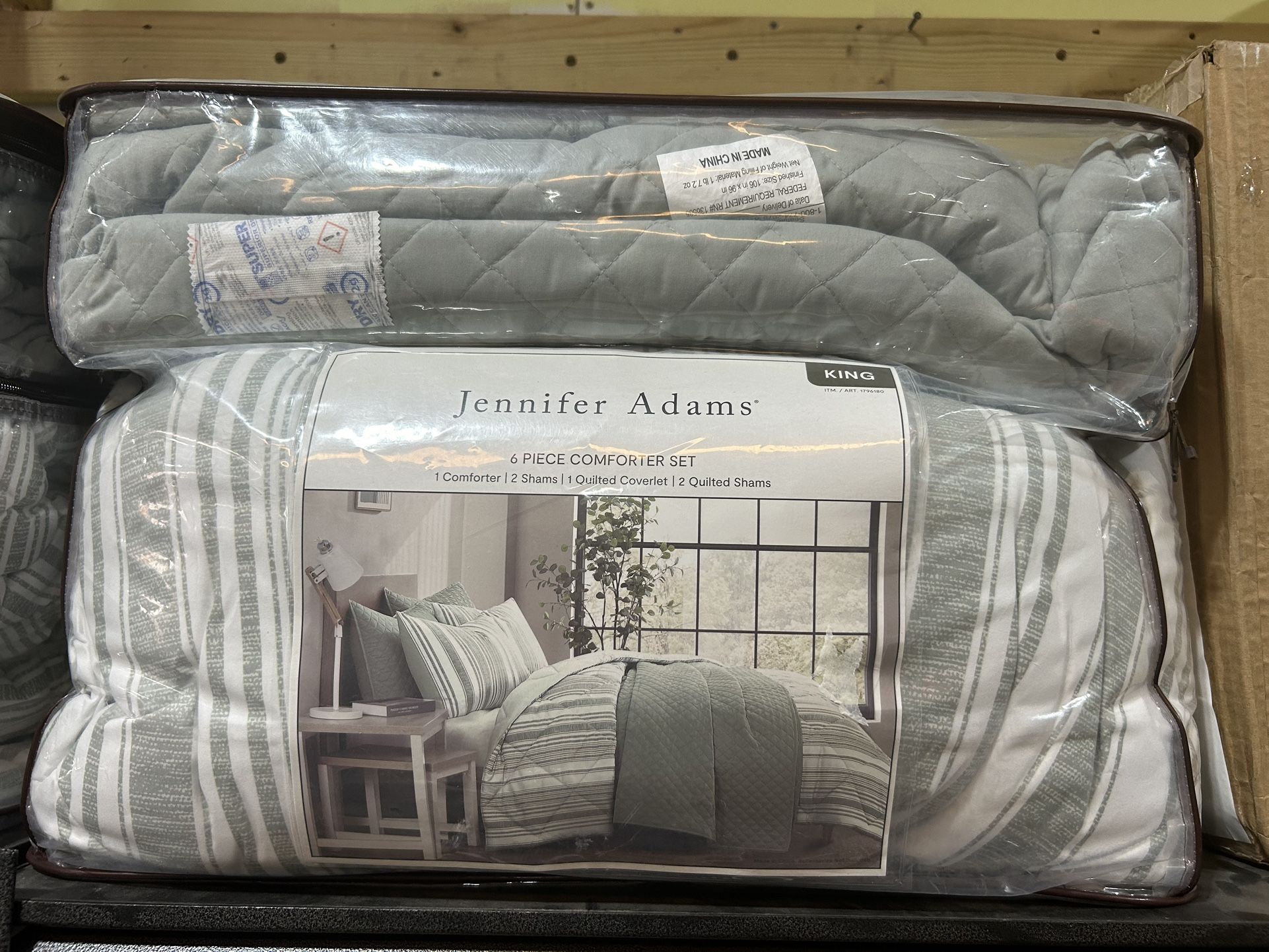 Jennifer Adams Eternal 6-piece 🛌Comforter Set, Kasper Color, King Size 110"X96" NEW