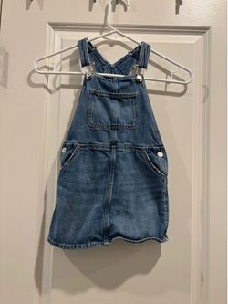 Baby Gap Girls Denim Overall Dress Size 5 Blue