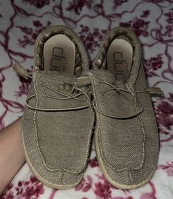Hey Dude Wally Sox Slip-Ons – Beige Men’s size 7