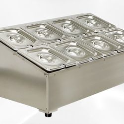 8 container 1-6 seasoning box condiment station CS16-8