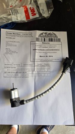 Crankshaft Sensor (OEM) BOSCH 0(contact info removed)58 for Land Rover Discovery, Range Rover