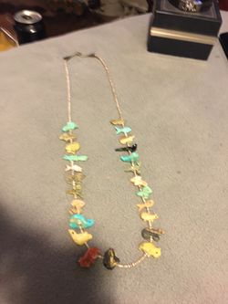 Real Zuni fetish necklace