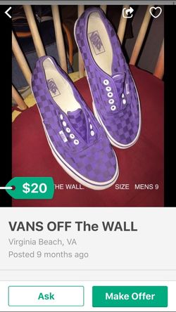 Vans OTW Purple Checkered