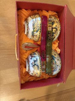 Chinese Rice Bowl Gift Set For 2