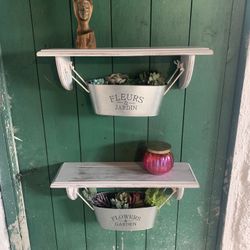 Refinished Farmhouse Shelves