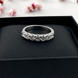 Lab Grown Diamond Wedding Band In 14k White Gold