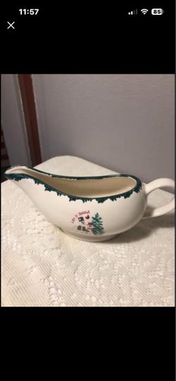 Christmas Vintage “Let it Snow” Gravy Bowl