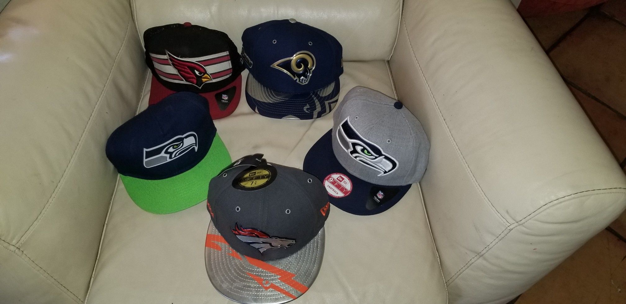 NFL, original snap back caps!