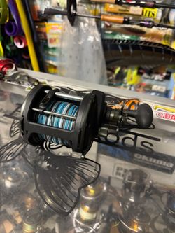 Penn Squall star drag 50 Level wind conventional reel.