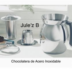 Princess House. Chocolatera De Acero Inoxidable Nueva En Su Caja 