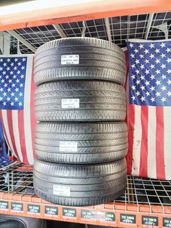 ✅ 4 NICE USED TIRES 245/45ZR18 HANKOOK VENTUS A/S ALL SEASON HIGH PERFORMANCE USED TIRES 245 45 18