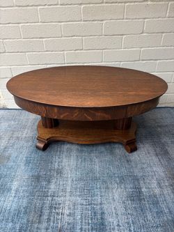 Antique Quarter Sawn American Oak Coffee Table
