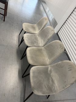 Set of 4 Upholstered Dining Chairs
