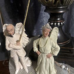 Porcelone Figurine Angel Grandparents