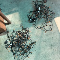 2 Sets Of Halloween Orange Lights