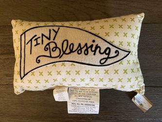 Tiny blessing pillow cotton embroidered