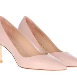 Stuart Weitzman Anny 70 Dolce Leather Stiletto Pumps Size 10  