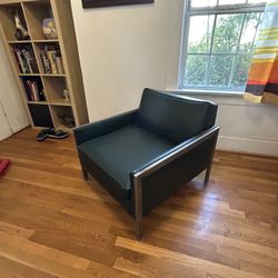 vintage mid century modern waiting room chair