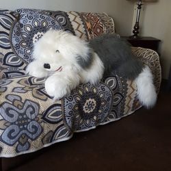 Vintage Extra Large RARE Sheep Dog Plush Stuffed animal