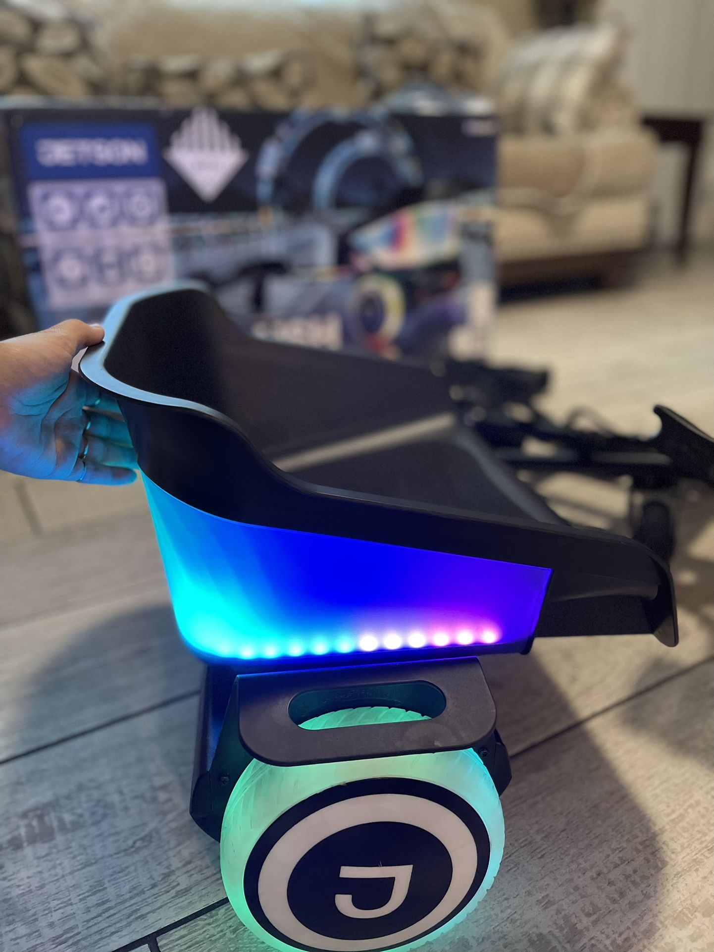 Jetson Crush Light-Up JetKart + Hoverboard