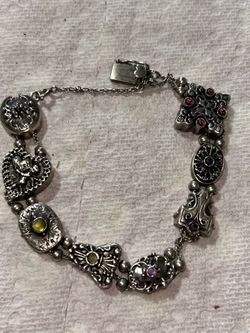 Shavarsh K 925 Sterling Silver 8 Charm Bracelet