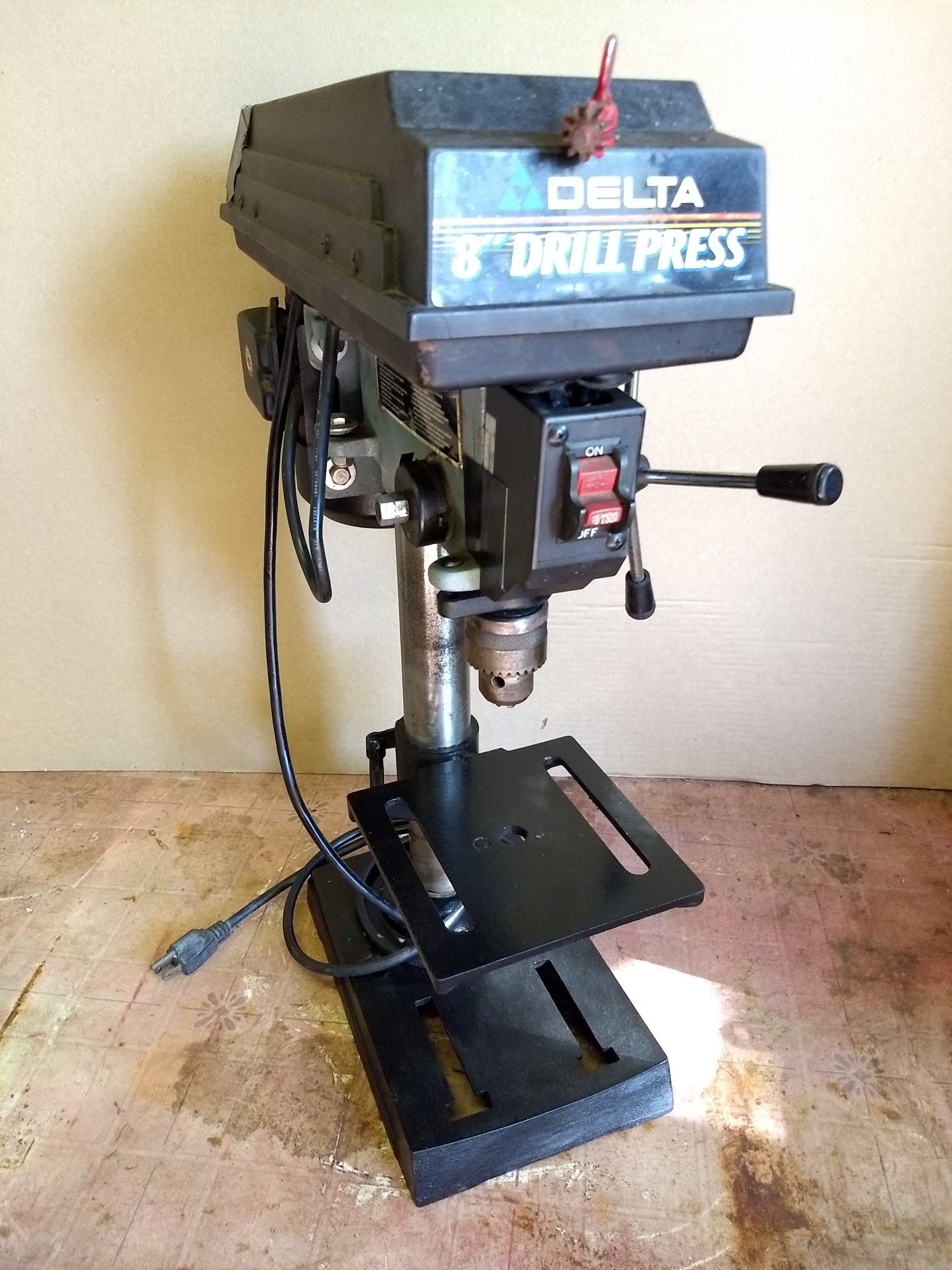 Drill press table top unit