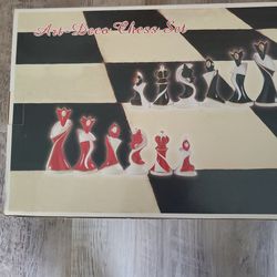 Art Deco Chess Set New $200