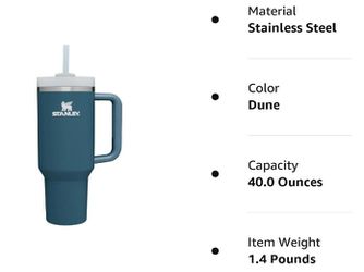 Stanley The Quencher H2.0 FlowState Tumbler (Soft Matte) | 40 OZ - Red Rust