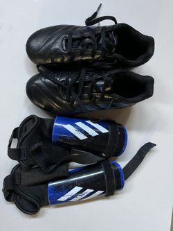 Adidas Soccer Cleats Shields Socks Size 1